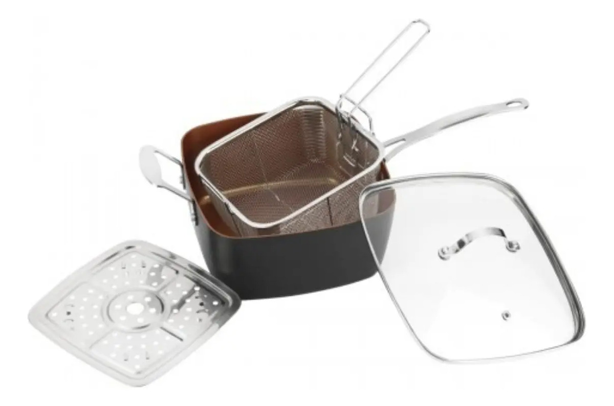 Olla Sarten Multiuso 24 Cm 4 Litros Apto Para Horno Marmicoc - Imagen 2