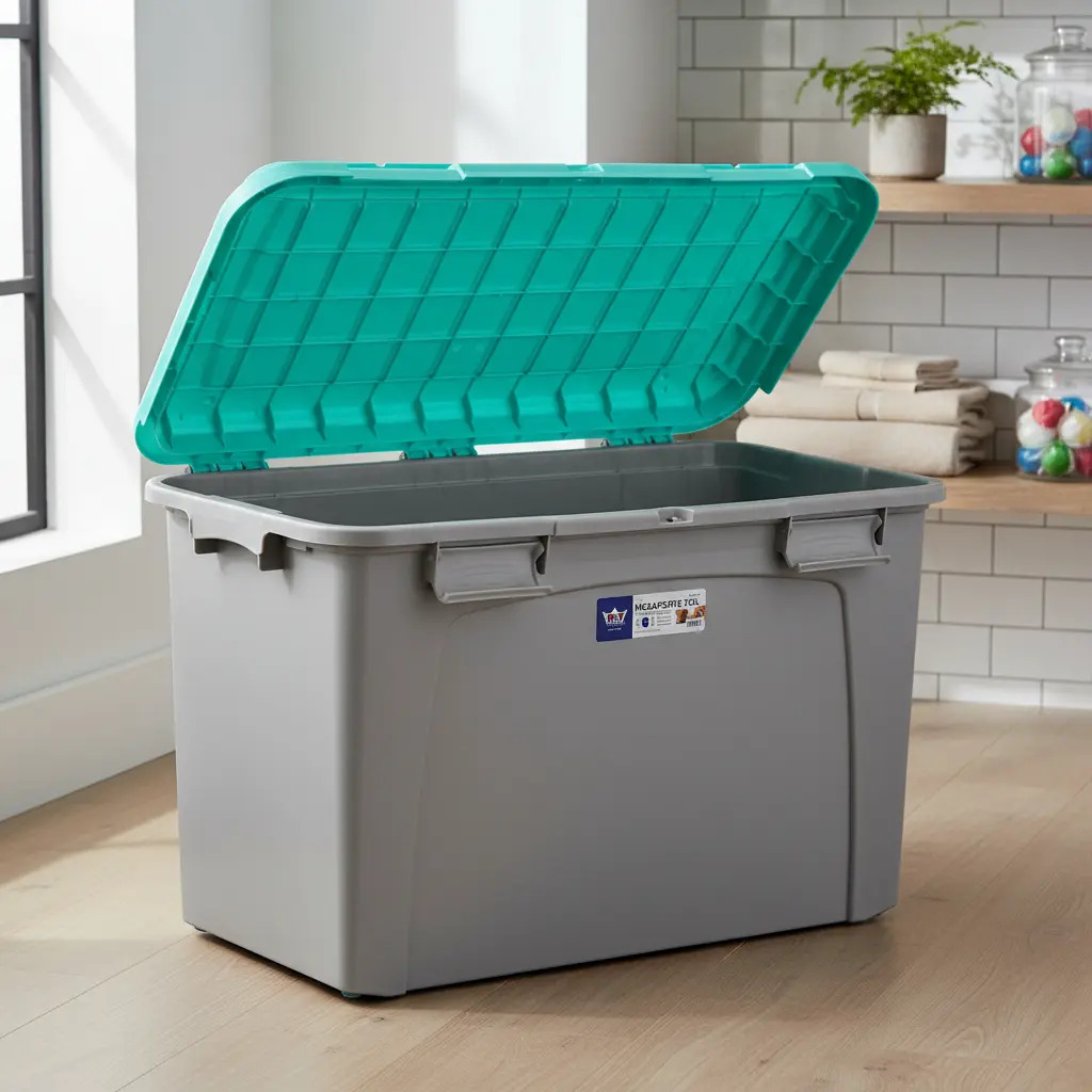 Caja Organizadora Baul Con Ruedas Almacenamiento 123 Lts