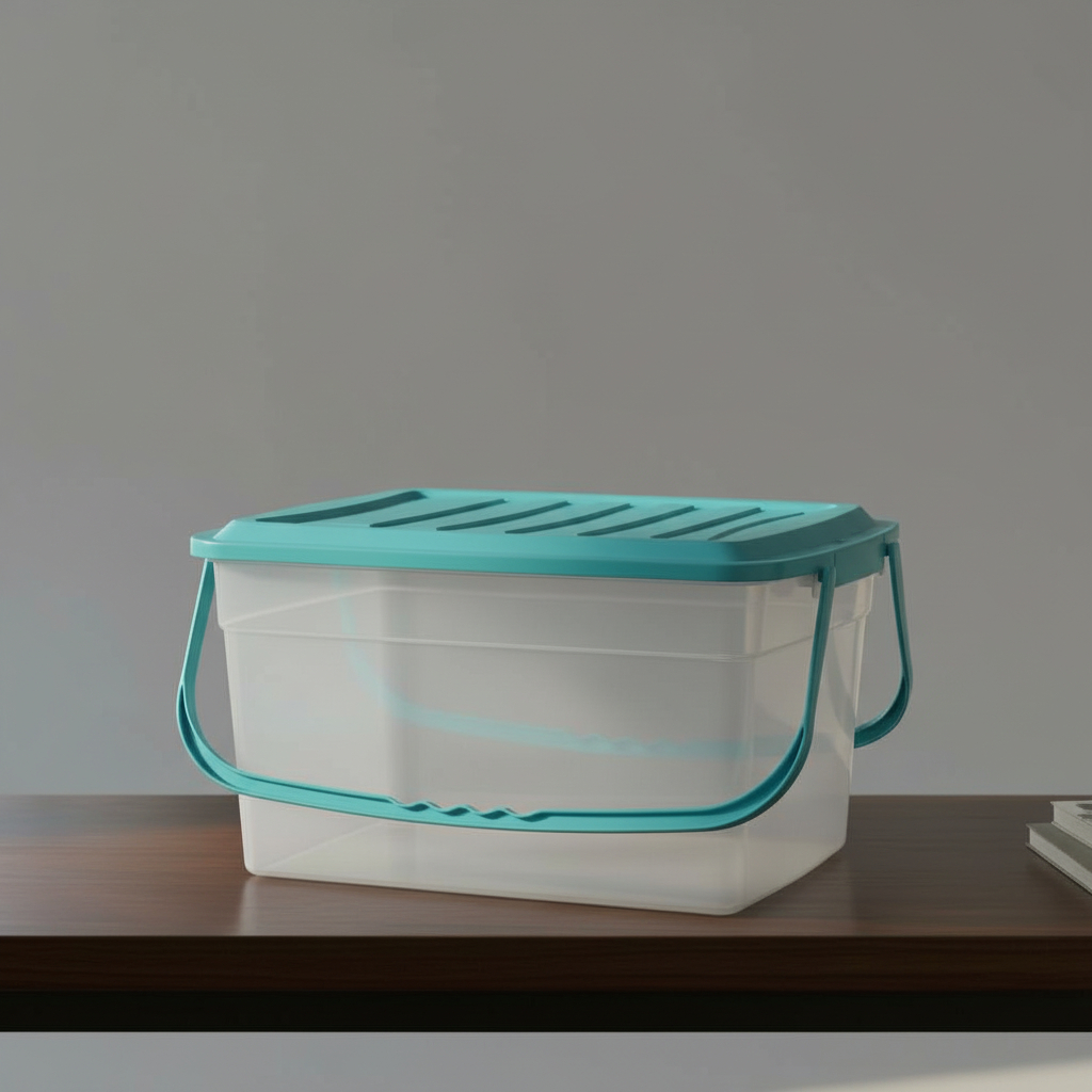 Caja Organizadora Almacenamiento Con Broches Y Asas 14 Lts - Imagen 3
