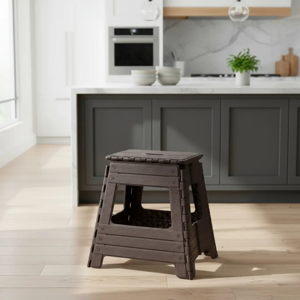 Banquito Taburete Piso Grande Plegable Con Estilo Moderno