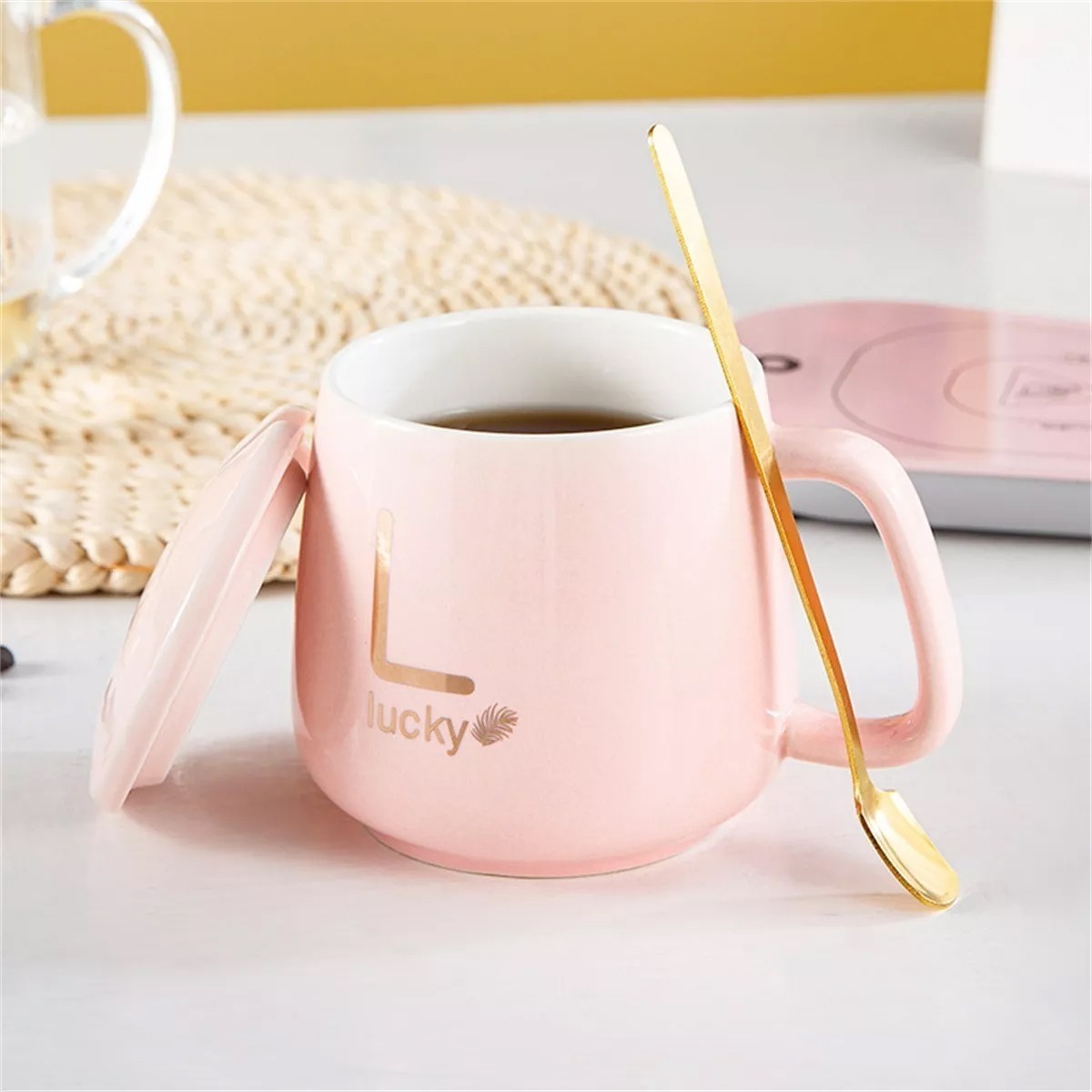 Taza Con Tapa Y Con Calentador Eléctrico Y Cuchara - Imagen 10