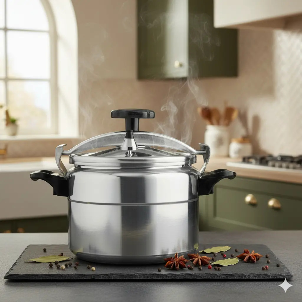 Olla A Presion De Aluminio 6 Litros Marca Diseño Y Cocina