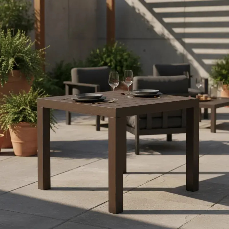 Mesa 80x80 Para Cafe Comedor Oficina Cocina Marca Reyplast