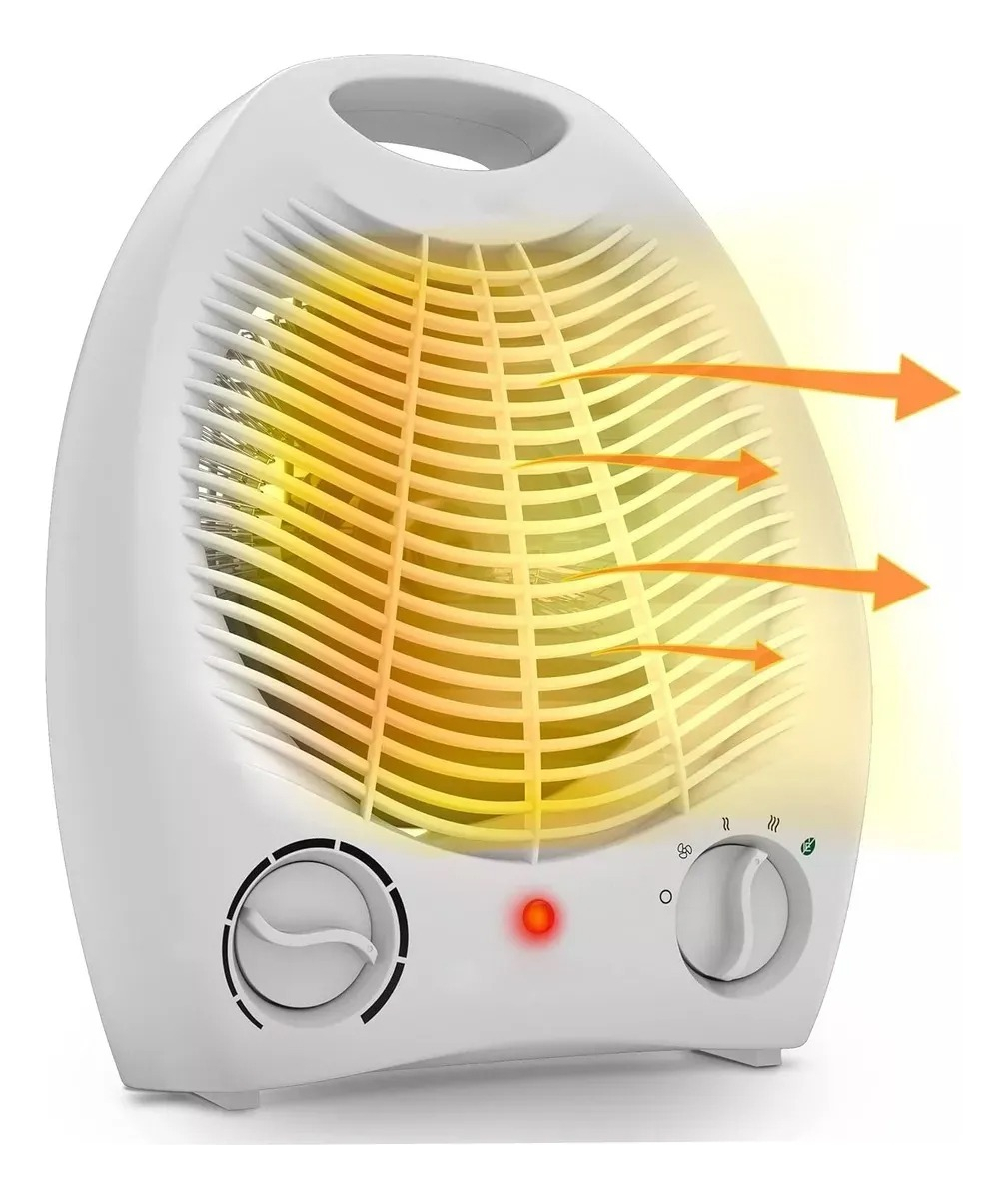 Calentador Termo Ventilador 2 Niveles Con Antivuelco 1800w - Imagen 2