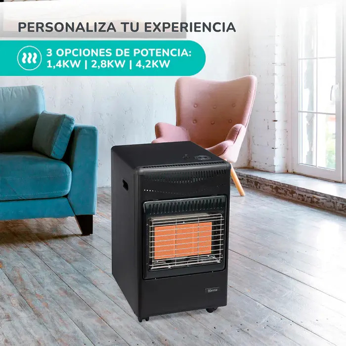 Calentador Calefactor Estufa A Gas 15 Kg Infrarroja Kendal - Imagen 4