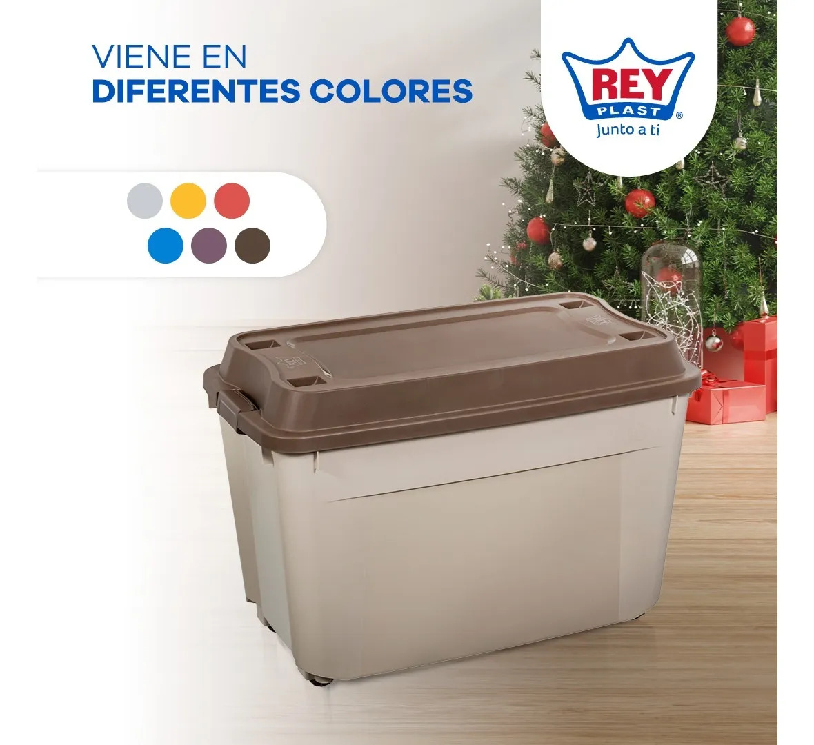 Bodega Baul Organizador Con Ruedas 210 Litros Marca Reyplast - Imagen 17