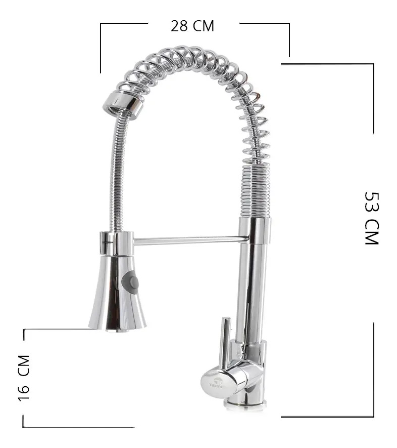 Llave Monomando Lavaplatos Vertical Profesional Taumm - Imagen 5