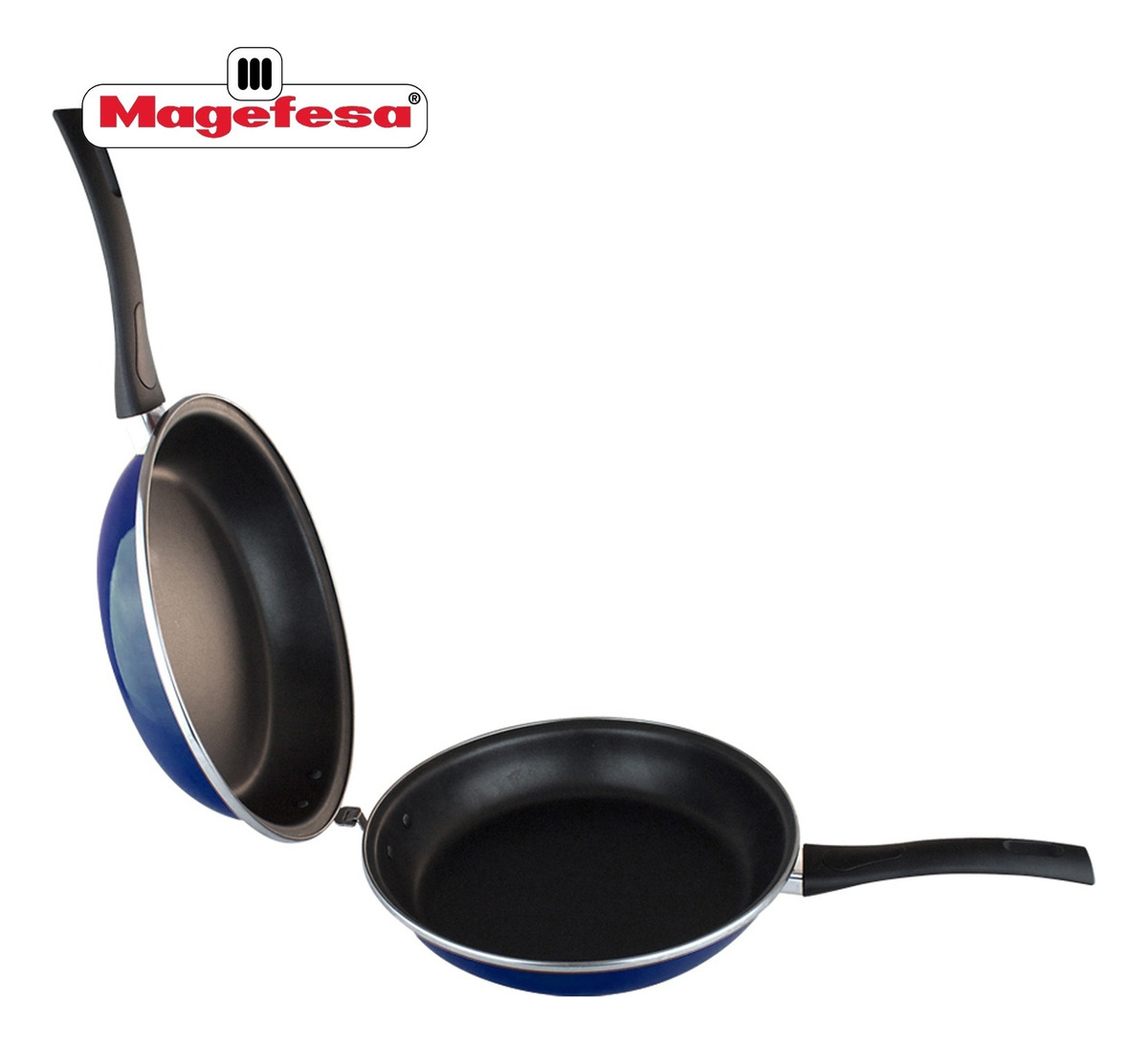 Sarten Duo Omeletera Antiadherente 24cm Magefesa Azul 2.5l - Imagen 7