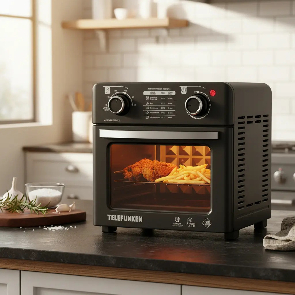 Horno Y Freidora De Aire 1750w 12 Litros Air Chef Telefunken