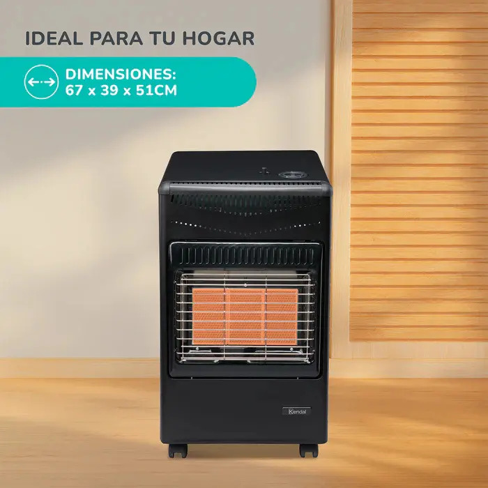 Calentador Calefactor Estufa A Gas 15 Kg Infrarroja Kendal - Imagen 3