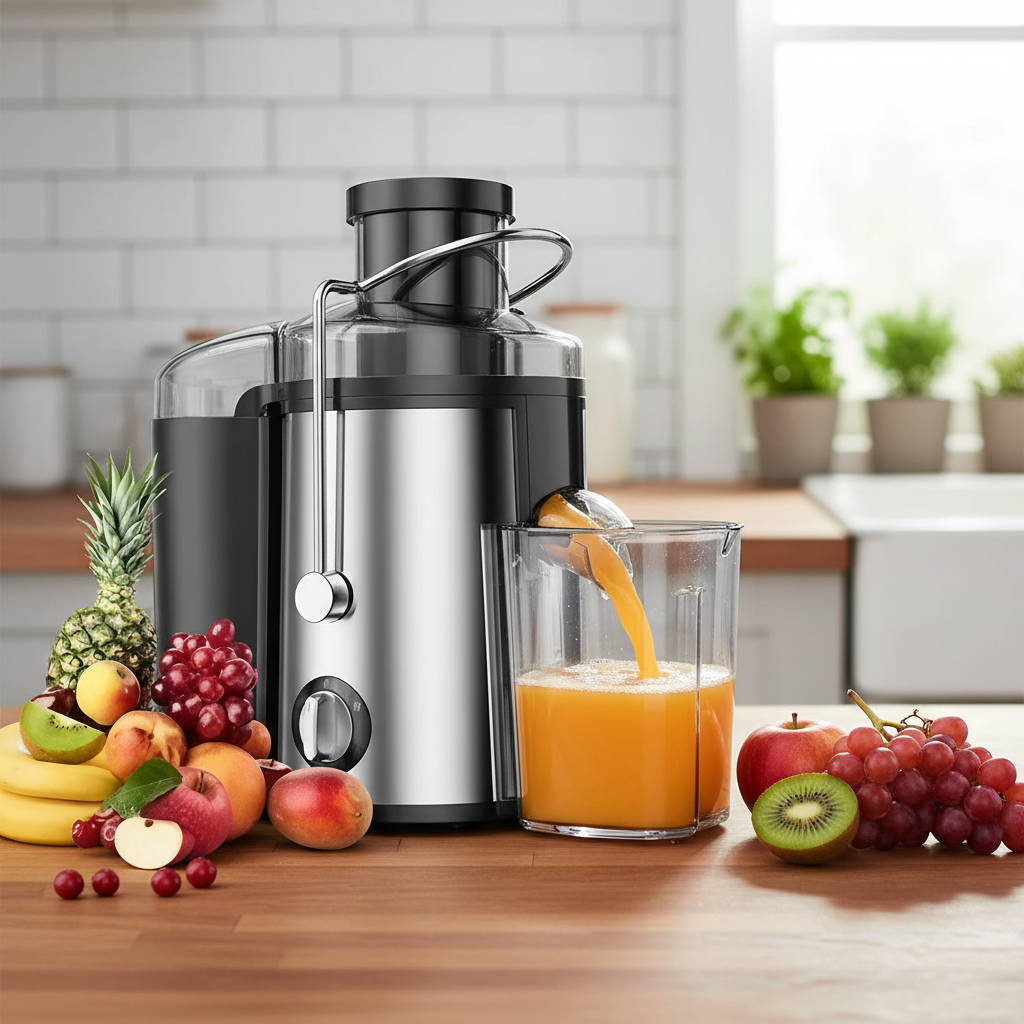 Extractor De Jugo Eléctrico Ackiliss 600w Plateado/negro - Imagen 4