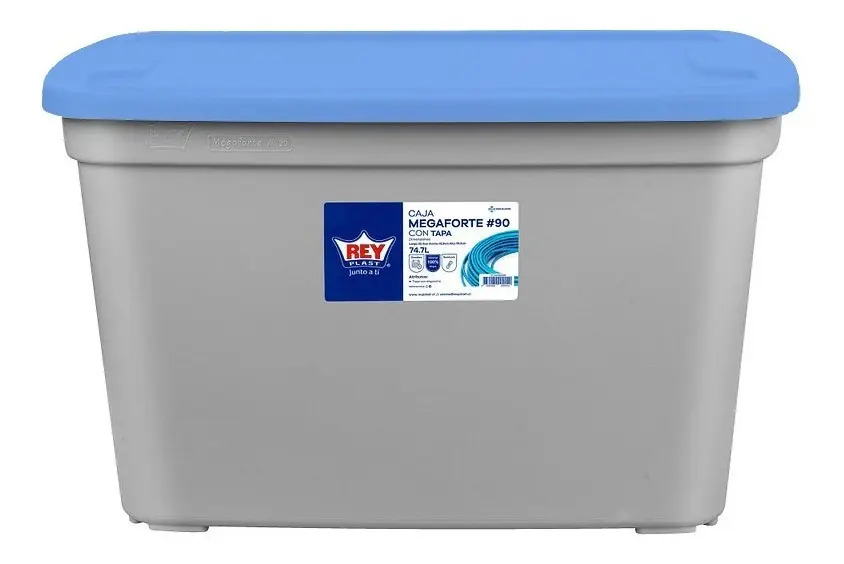 Caja Organizadora Almacenamiento Megaforte 75 Litros - Imagen 9
