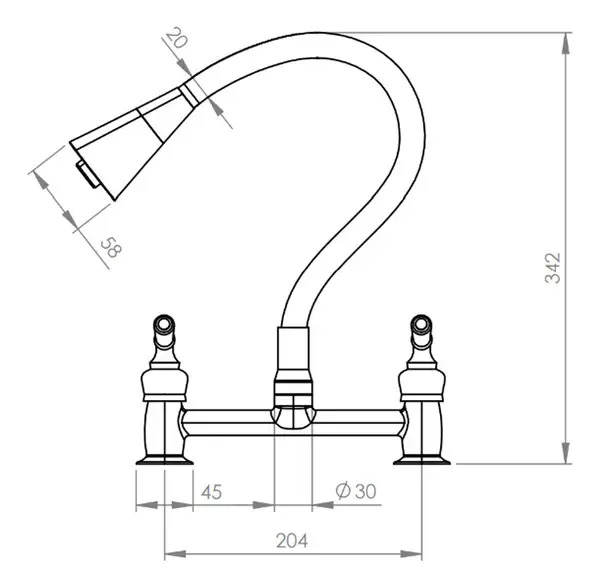 Combinación Llave Grifo Para Lavaplatos Houston Flex Pmb - Imagen 4