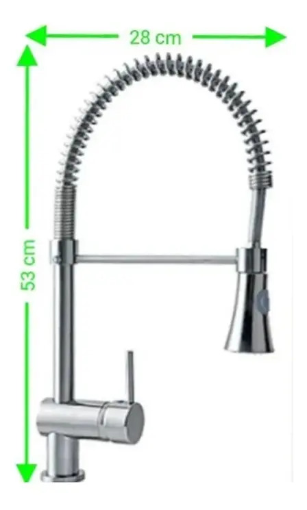 Llave Monomando Lavaplatos Vertical Profesional Taumm - Imagen 2