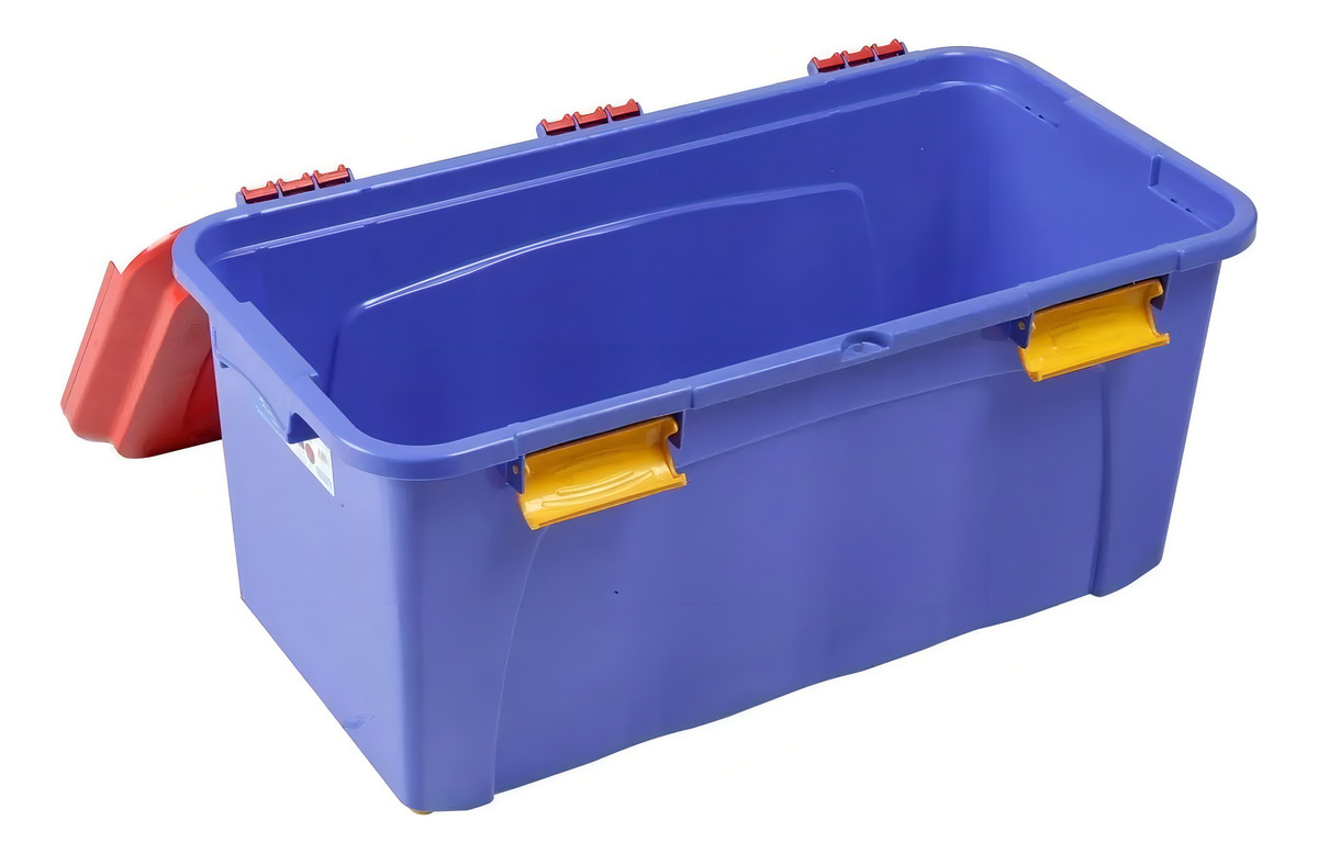 Baul Caja Almacenamiento Organizador Movil Con Ruedas 90 Lts - Imagen 8