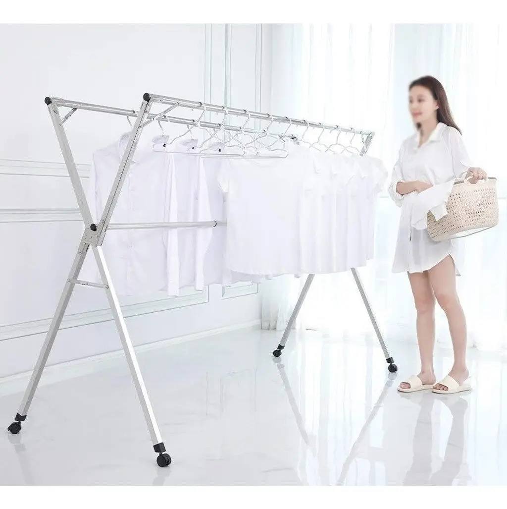 Tendedero De Ropa Plegable Modelo X Extensible de 1,43 Mts a 2,28 Mts - Imagen 4