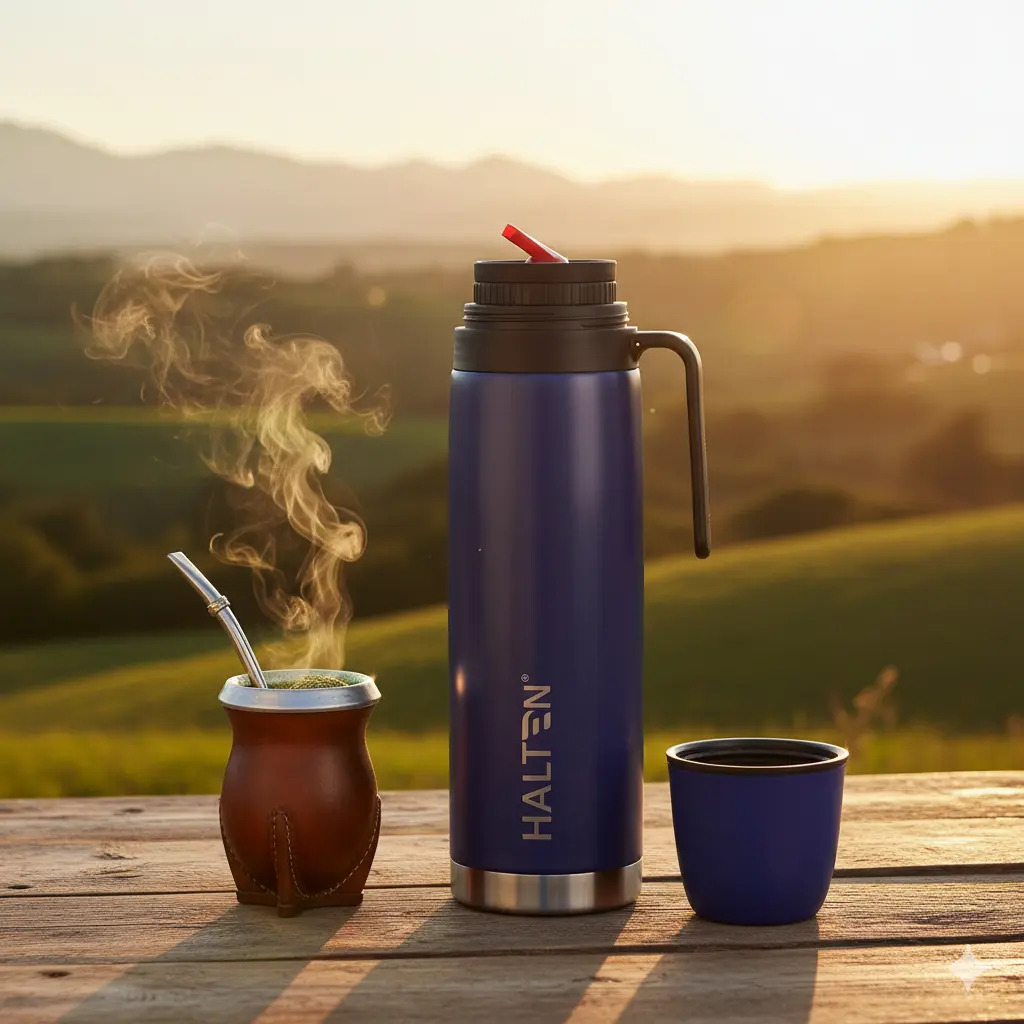 Termo 1 Litro Especial Para Mate Matero Marca Halten