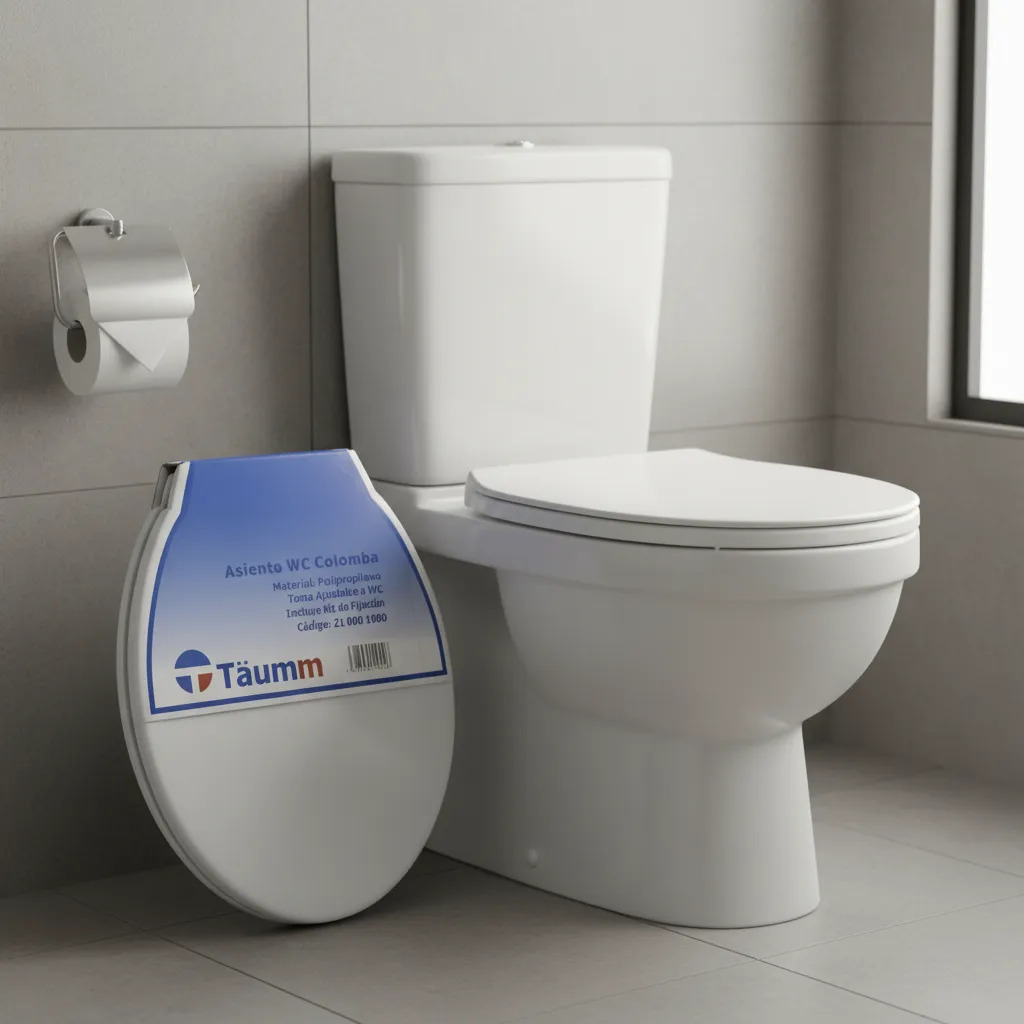Asiento Y Tapa De Wc Blanca Colomba Taumm