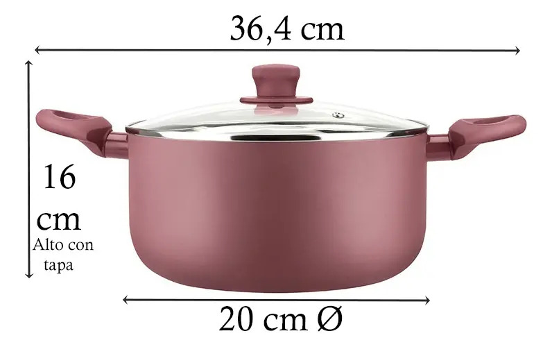 Olla Antiadherente 20 Cm Especial Induccion Spring Marmicoc - Imagen 9
