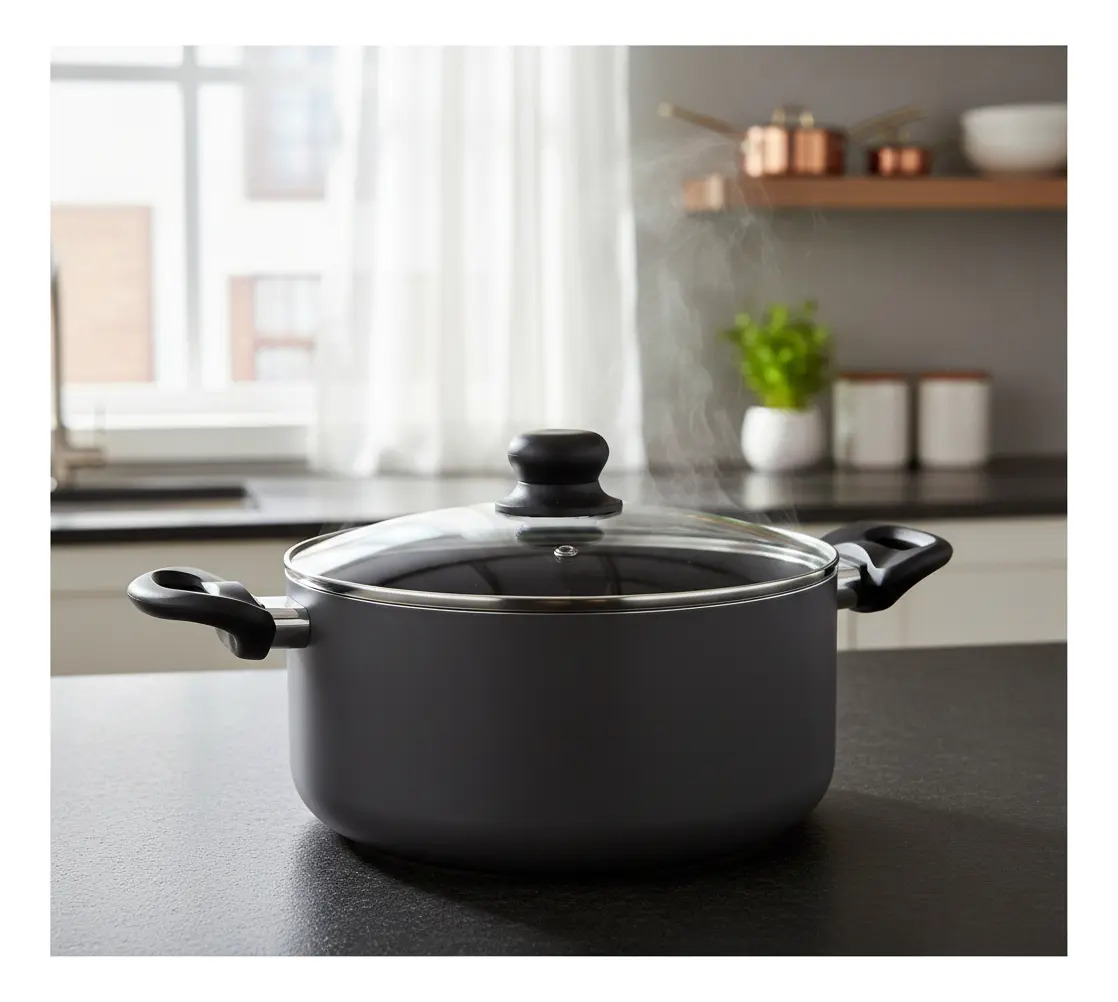 Olla Cacerola Gourmet Antiadherente Aluminio Fantuzzi 26cm