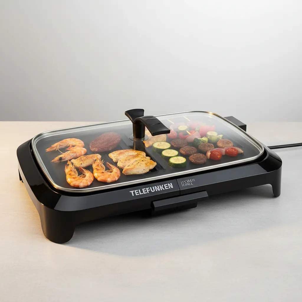 Parrilla Asador Grill Eléctrico Telefunken Power Grill 1600w