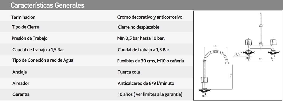 Combinación Llave Grifo Para Lavaplato Fregadero Novella Fas - Imagen 3