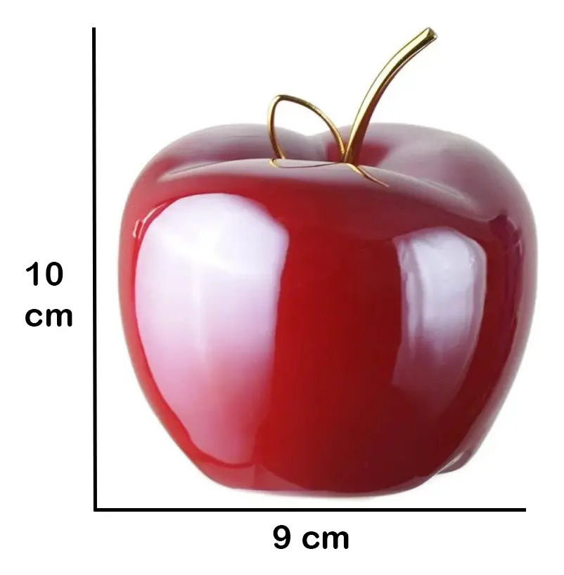 Escultura Frutal Figura Decorativa Manzana - Imagen 6