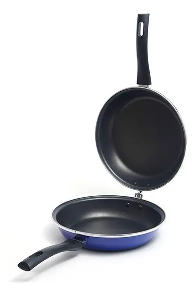 Sarten Duo Omeletera Antiadherente 24cm Magefesa Azul 2.5l - Imagen 2
