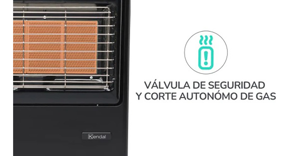 Calentador Calefactor Estufa A Gas 15 Kg Infrarroja Kendal - Imagen 9