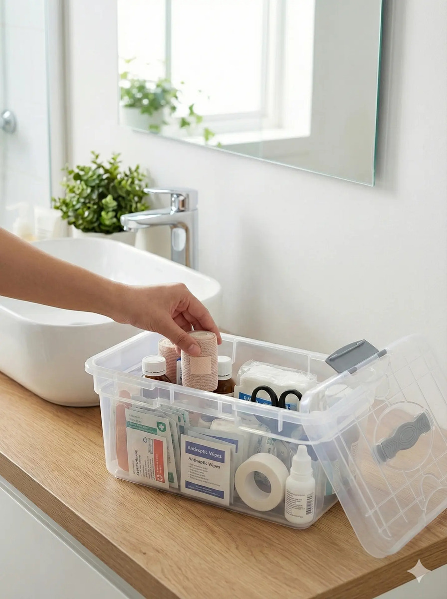 Caja Organizadora Transparente Multiusos 6 Lts Kitty Kendy