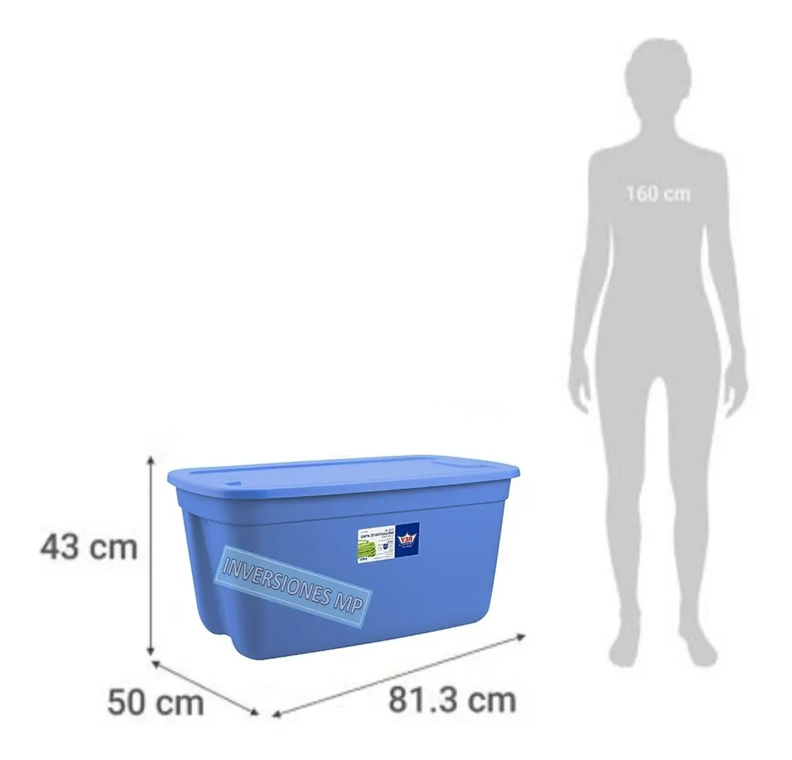 Caja Organizadora Almacenamiento Megaforte 120 Lts Reyplast - Imagen 7