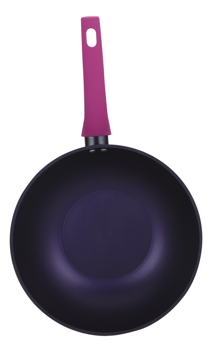 Sarten Paila Tipo Wok De 28 Centimetros Cherry Marca Vitta - Imagen 3