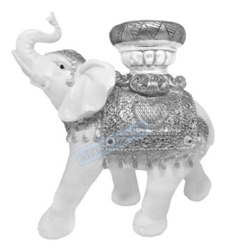 Porta Vela Base Para Velas Candelabro Elefante Feng Shui