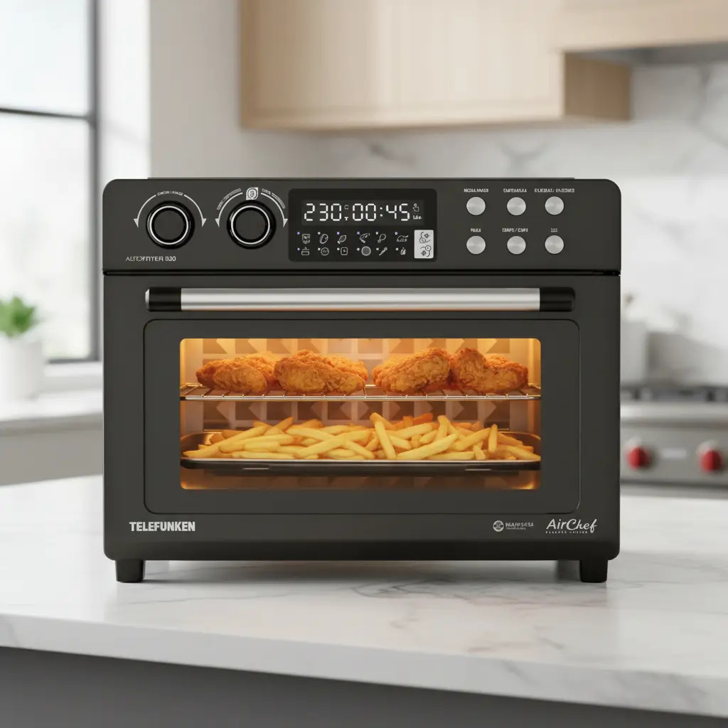 Horno Y Freidora De Aire 2 En 1 Telefunken 2100w 32 L - Imagen 2