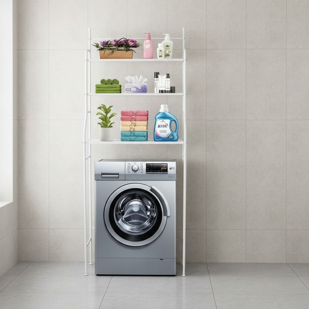Estante Organizador De Baño Metal 3 Pisos Marca Mp - Imagen 2