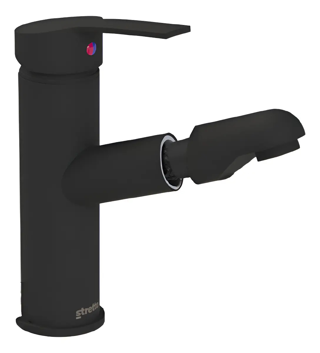Llave Monomando Lavamanos Brescia Caño Extraible Stretto