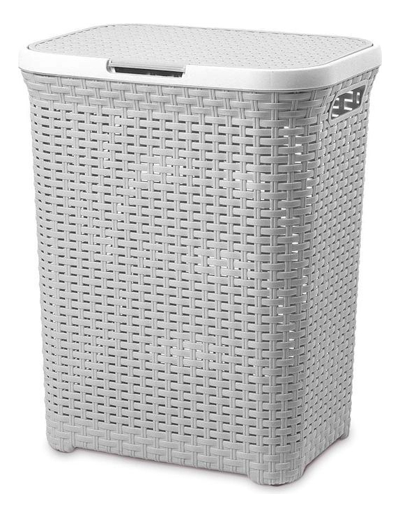 Cesto Canasto Para Ropa Ratan 60 Litros Con Tapa Reyplast - Imagen 3