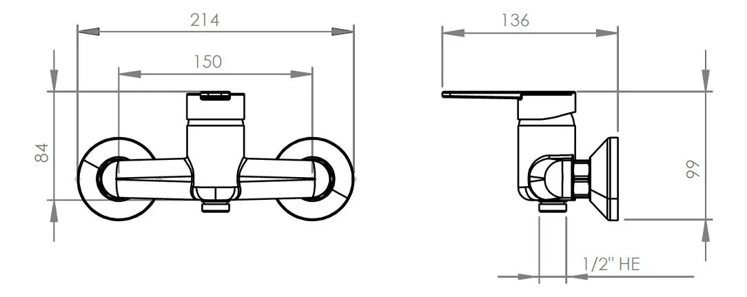 Monomando Llave Grifo Para Ducha Modelo Glasgow Pmb - Imagen 9