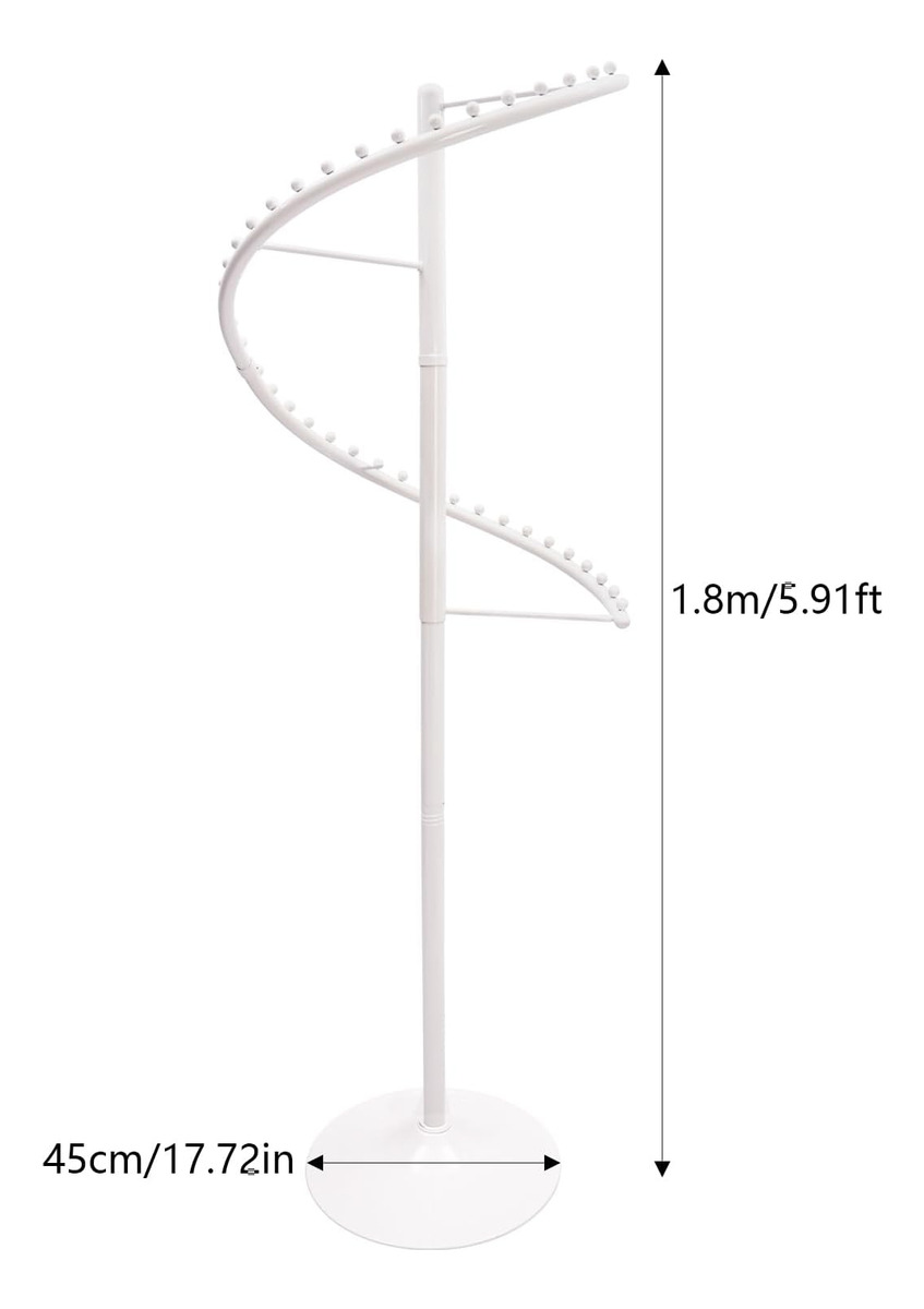 Perchero Exhibidor Metálico Espiral Resistente Moderno - Imagen 16