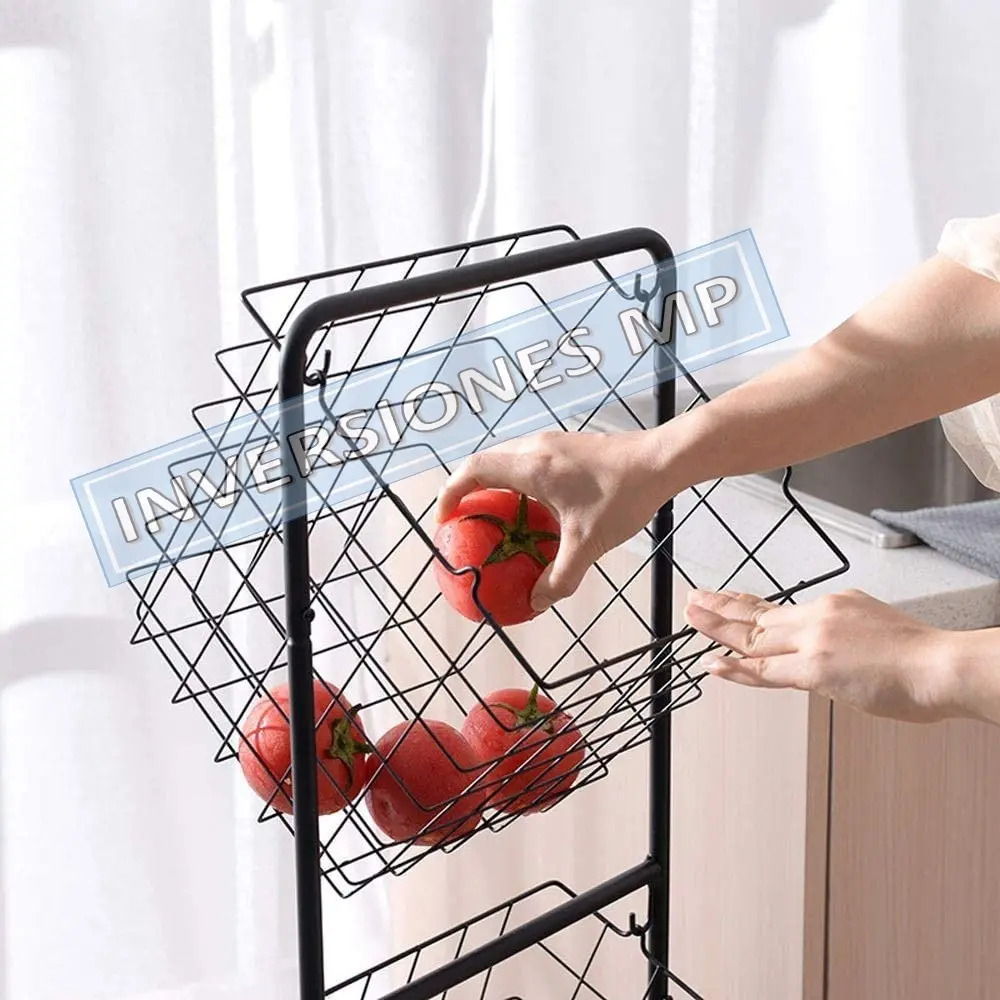 Canasto Organizador 3 Niveles Multiusos Cocina/baño/living - Imagen 9
