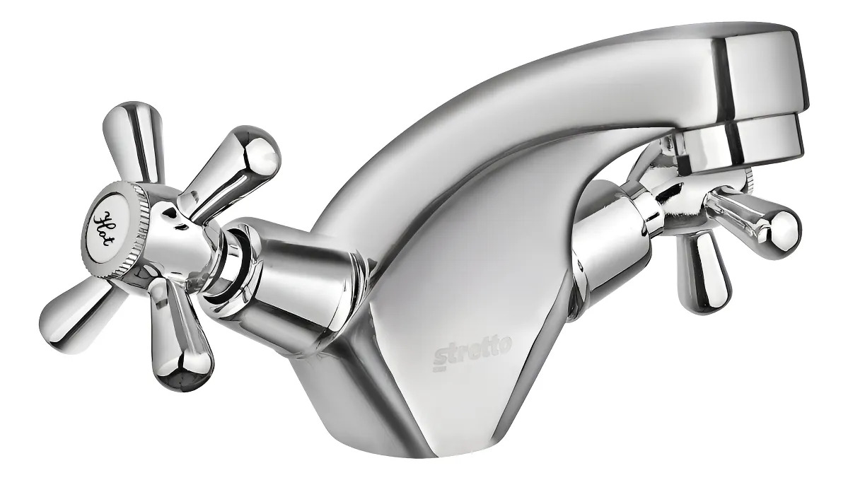 Monoblock Llave Grifo Lavatorio Mossini Cruz Marca Stretto