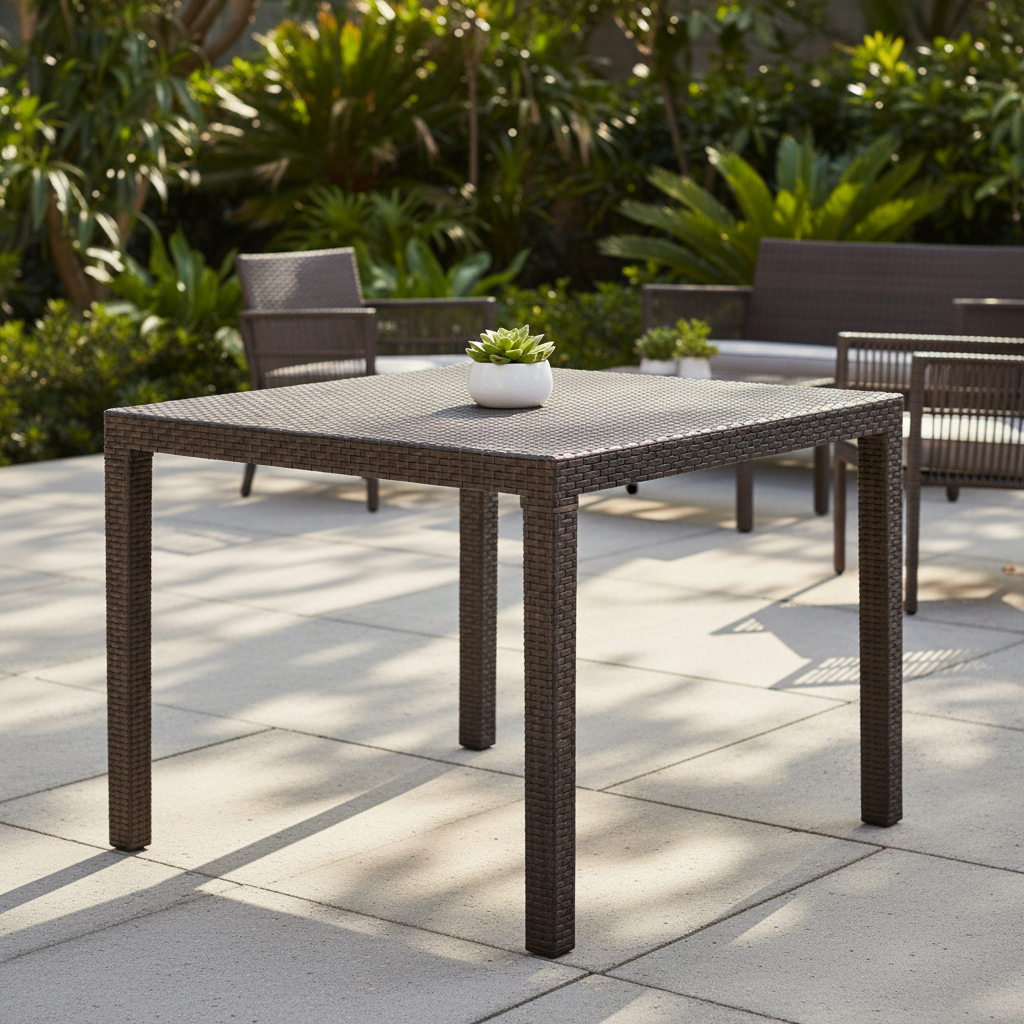 Mesa Terraza Tavarua Ratan Living Camping Comedor