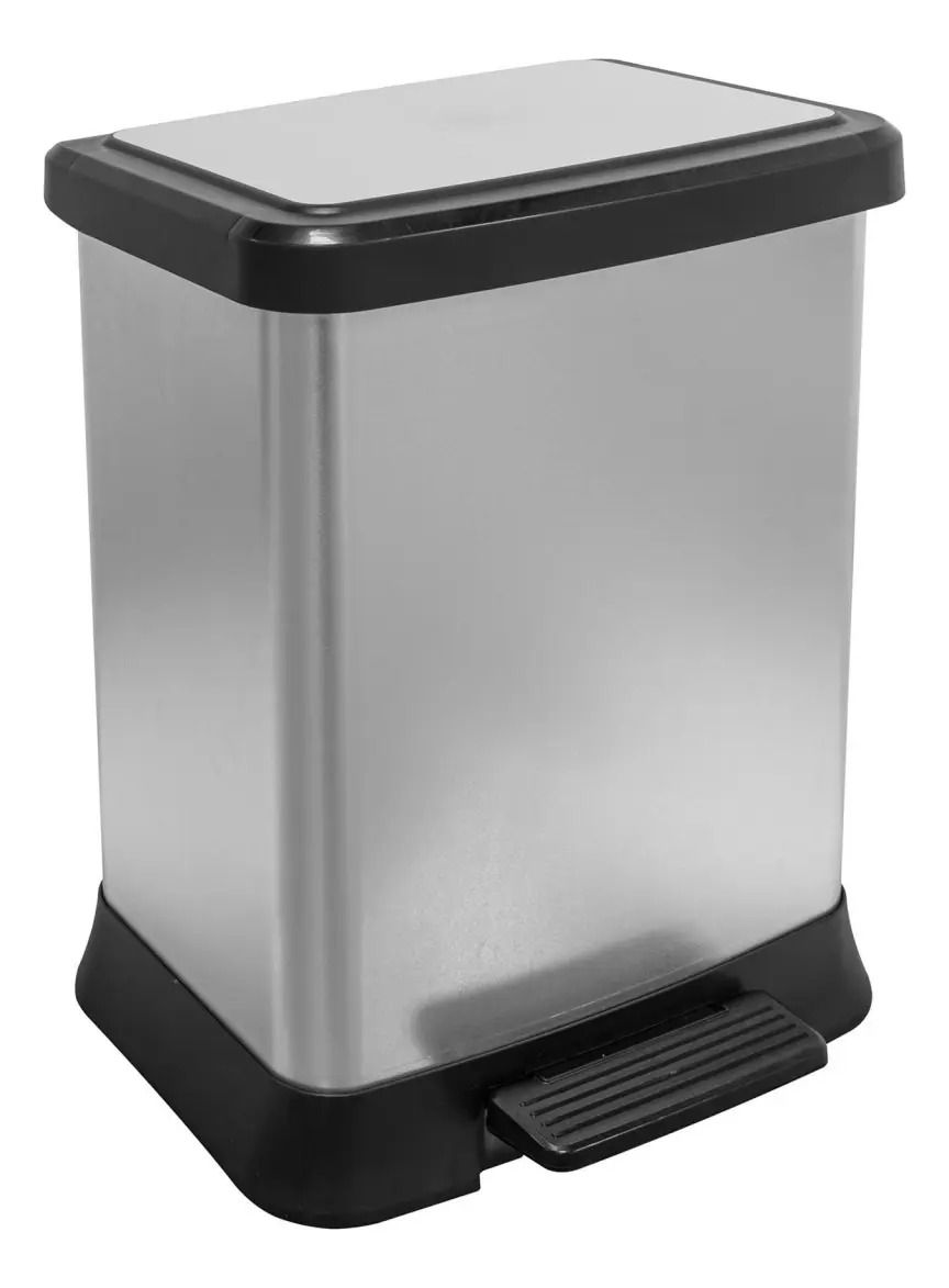 Basurero De Pedal Con Porta Bolsa 40 Litros Modelo Lexuss - Imagen 2