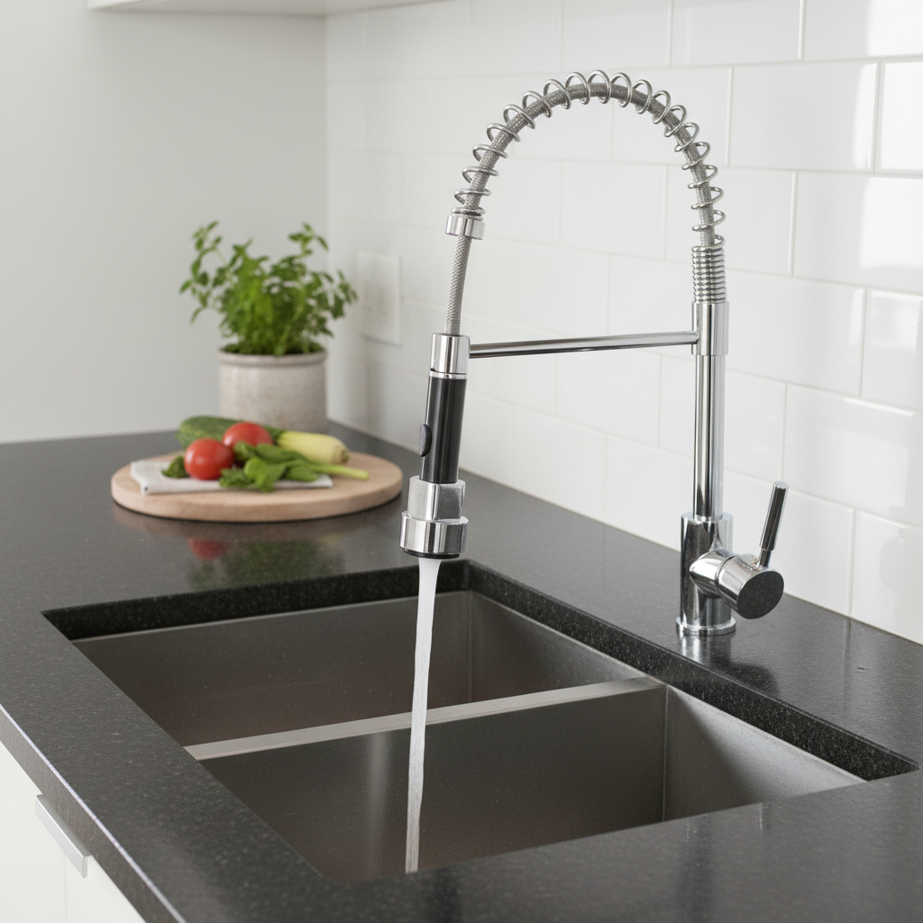Monomando Llave Grifo Lavaplatos Extraíble Modelo Bangor Pmb