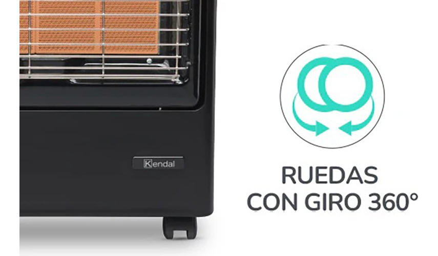 Calentador Calefactor Estufa A Gas 15 Kg Infrarroja Kendal - Imagen 10
