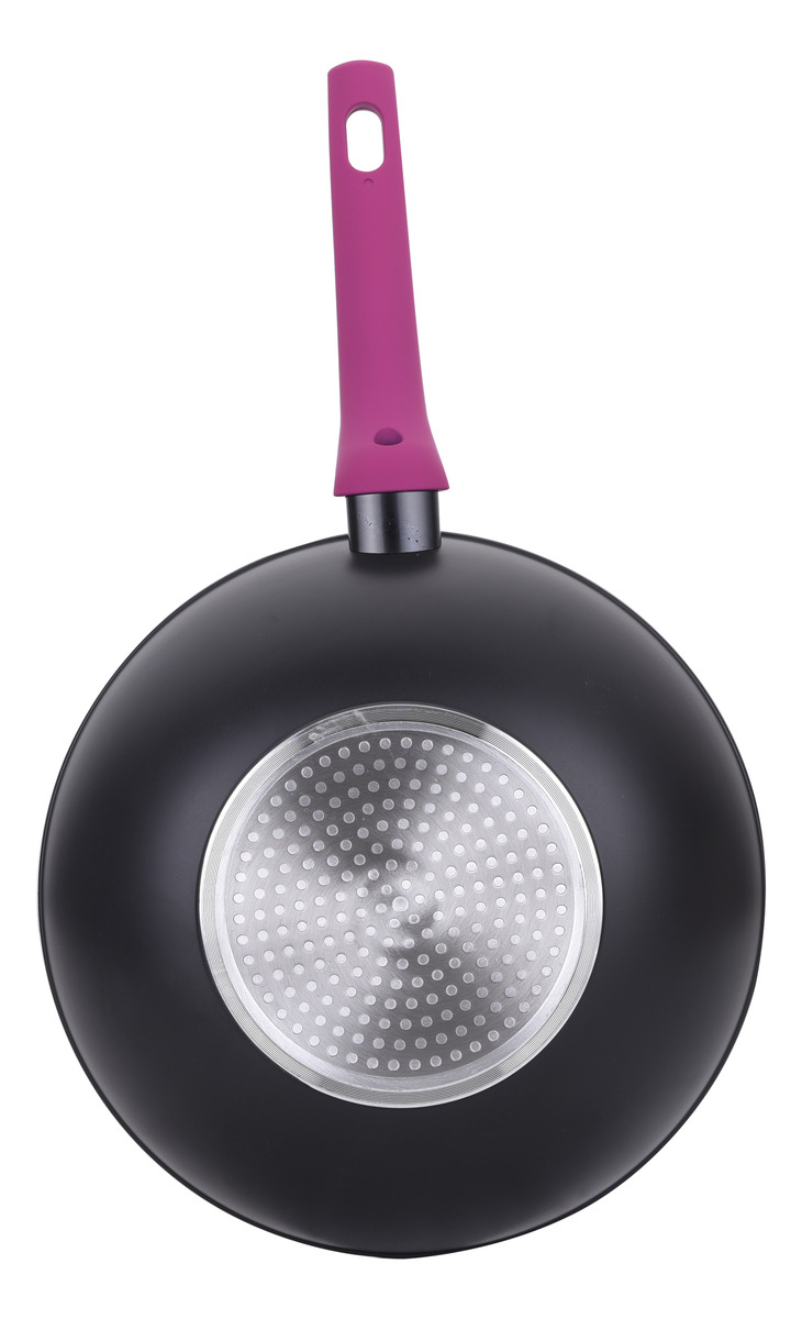 Sarten Paila Tipo Wok De 28 Centimetros Cherry Marca Vitta - Imagen 4