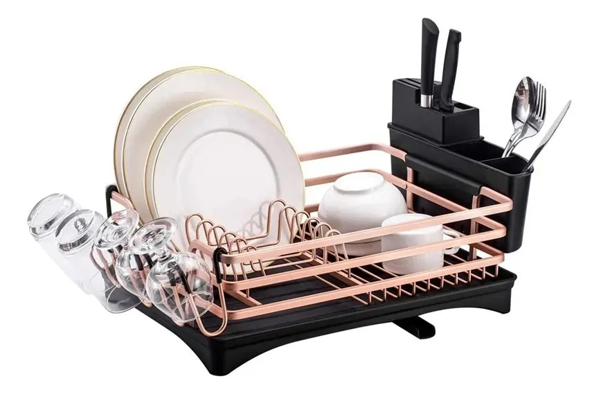 Secador De Platos Platera Moderna De Aluminio Inoxidable - Imagen 17