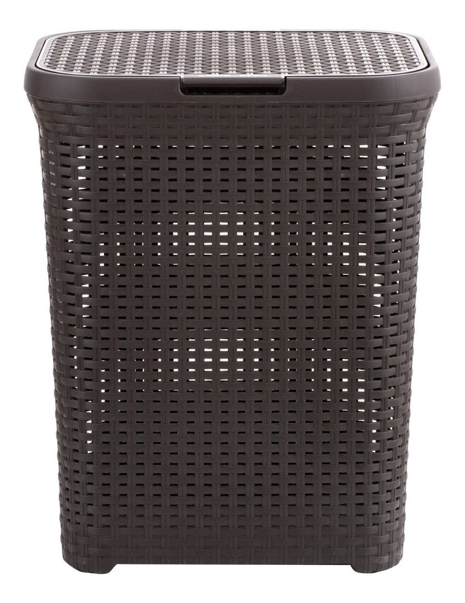 Cesto Canasto Para Ropa Ratan 60 Litros Con Tapa Reyplast - Imagen 13