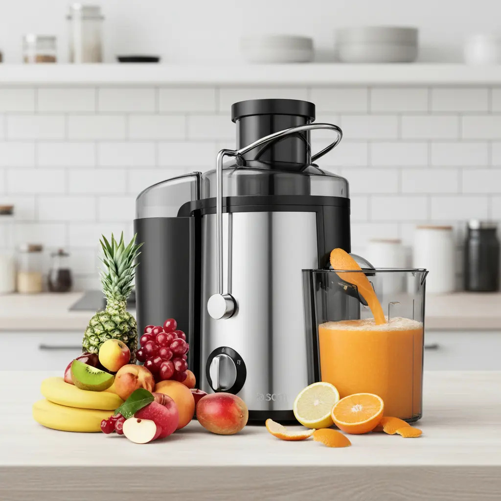 Extractor De Jugo Eléctrico Ackiliss 600w Plateado/negro