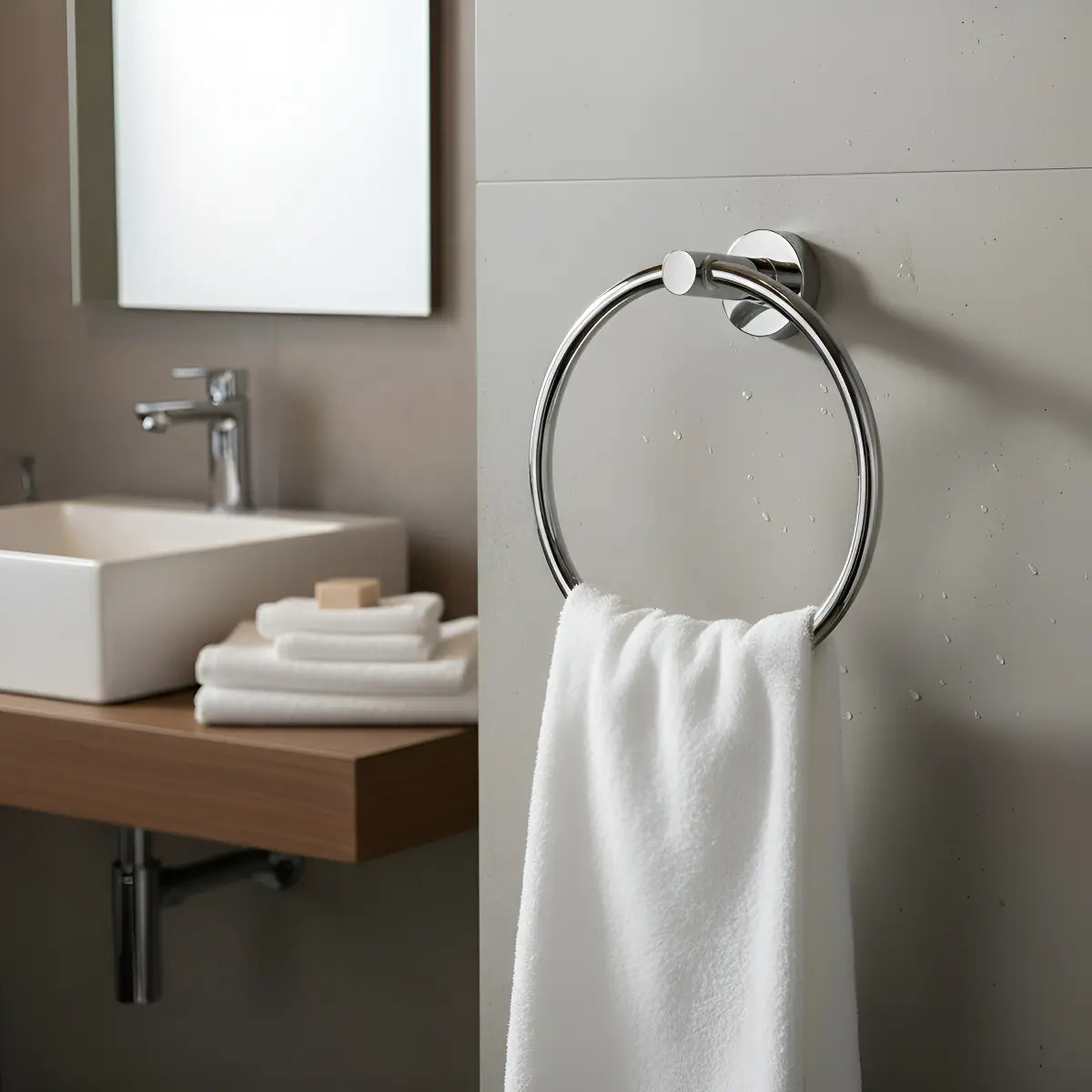 Argolla Aro Toallero Porta Toalla Modelo York